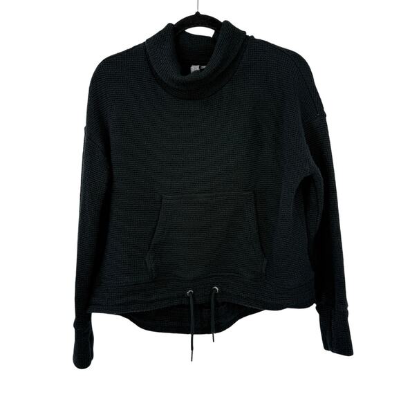 Sweaty Betty Restful Boucle Textured Pullover Sweatshirt Women US size 6 Black - Picture 1 of 9